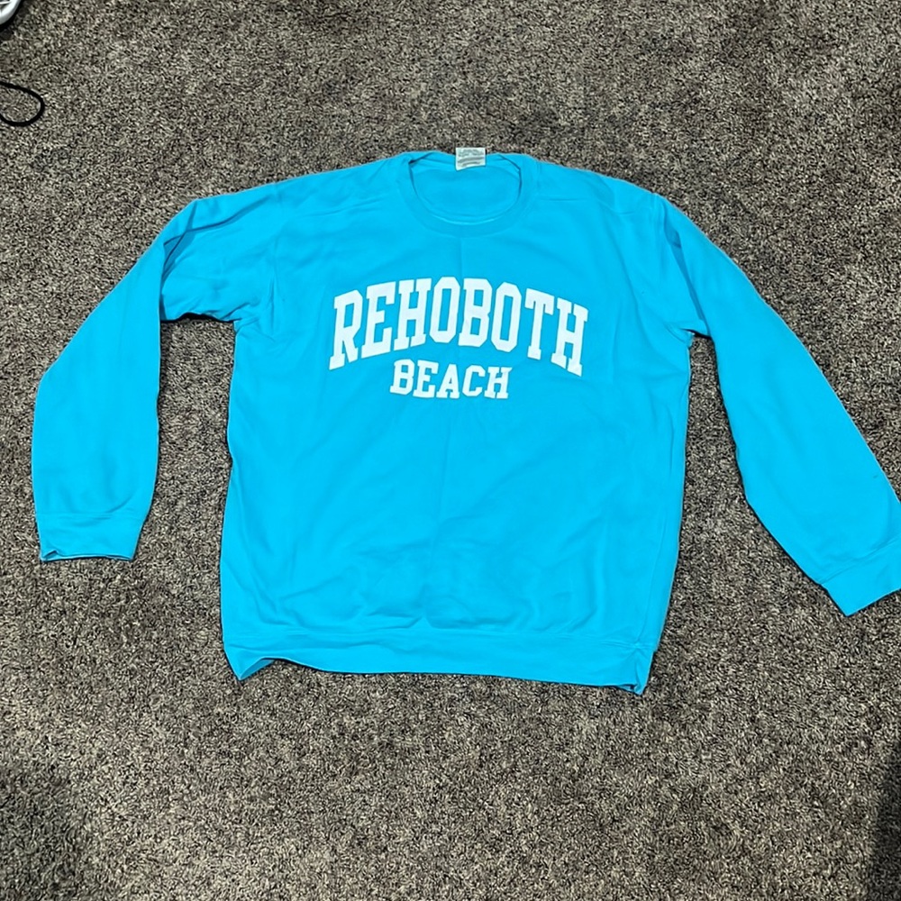 Rohoboth beach blue crewneck